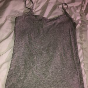 Plain grey spaghetti strap shirt